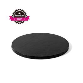 Caker Drum rotund-Negru-Ø 30- 1.2 cm grosime -Decora