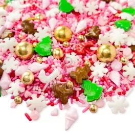 Decoratiuni zahar (sprinkles) - Craciun Candyland - 90g - Happy Sprinkles