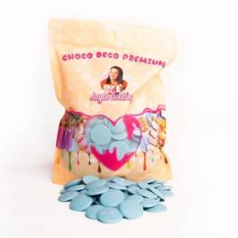 Choco Deco Premium (Deco Melts)-1 kg-(Albastru Deschis-Vanilie)-Anyta Cooking - Anyta Cooking