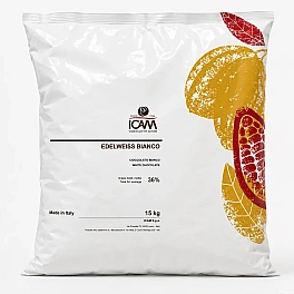 Ciocolată albă Edelweiss 36% – 15 kg - ICAM (fara gluten)