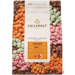 Ciocolată Dropsuri Aromă PORTOCALE - 2,5KG- 27,5% Cacao- Callebaut
