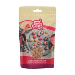 Ciocolată glazuri (Chocolate Melts) - GOLD -200 GR -Funcakes