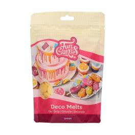 Ciocolată glazuri (Deco Melts) - LEMON - 250 gr - FunCakes