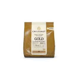 Ciocolata Alba cu Caramel, GOLD 400 g - Callebaut - Anyta Cooking