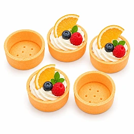 Coji de tarta rotunde medii 46 buc - portocale de 60 mm - Cassibba - Anyta Cooking