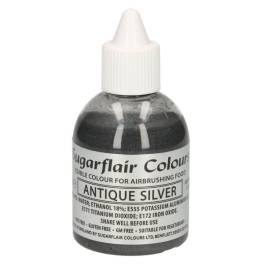 Colorant Aerograf – ANTIQUE SILVER / ARGINTIU ANTIC – Sugarflair - Anyta Cooking