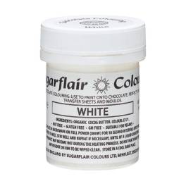 Colorant alimentar ciocolată- White / Alb -35g-Sugarflair