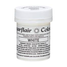 Colorant alimentar ciocolată- White / Alb -35g-Sugarflair - Anyta Cooking