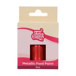 Colorant alimentar efect metalic- RED- 30 ml -Funcakes