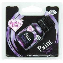 Colorant Alimentar Paint Metalizat Mov Sidefiu / METALLIC PURPLE – Rainbow Dust