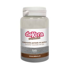 Colorant alimentar pudra liposolubil ARGINTIU Perla 25G -DeKora