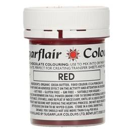 Colorant pentru Ciocolata - RED / ROSU - 35 gr - Sugarflair