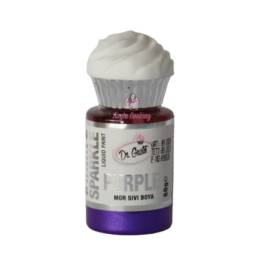 Colorant Lichid Metalizat Sparkle - Mov / Purple - 60 gr - Dr Gusto - Anyta Cooking	