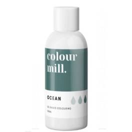 Colorant pt Ciocolată ,Crema de Unt etc.-Ocean, 100 ml-Colour Mill