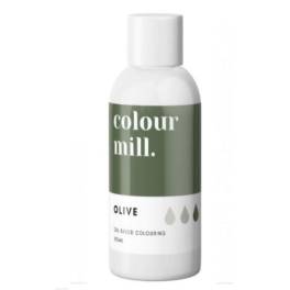Colorant pt Ciocolată ,Crema de Unt etc.-Olive, 100 ml-Colour Mill