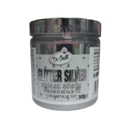 Colorant Pudra Metalizat - Argintiu - 50 gr - Dr gusto - Anyta Cooking	
