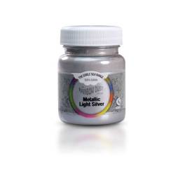 Colorant pudra METALIZAT comestibil  ARGINTIU-30g-Rainbow Dust