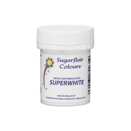 Colorant pudra- SUPERWHITE - 20 G - Sugarflair - Anyta Cooking