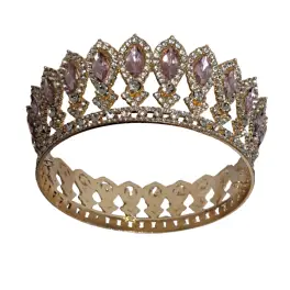 Coronita tort aurie cu pietricele roz - Anyta Cooking