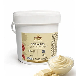 Cremă albă Edelweiss - 6 kg - ICAM  (fără gluten)