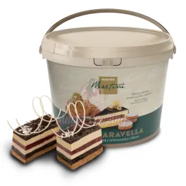 Crema tartinabila cu cacao si alune CARAVELLA CRUNCH MORA - 5kg - Master Martini