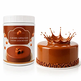  Crema Ganache Premium CARAMEL - (gata de utilizare) -1 kg - Anyta Cooking
