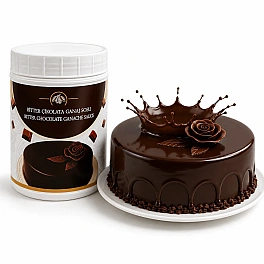  Crema Ganache Premium 1kg - CIOCOLATA NEAGRA - (gata de utilizare) - Anyta Cooking