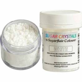 Cristale sclipicioase de Zahar - ALB -40 gr - Sugarflair