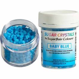 Cristale de Zahar - Albastru Deschis / BABY BLUE -40 gr - Sugarflair