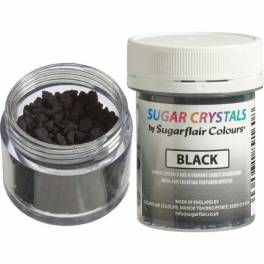 Cristale sclipicioase de Zahar - Negru /  BLACK -40 gr - Sugarflair