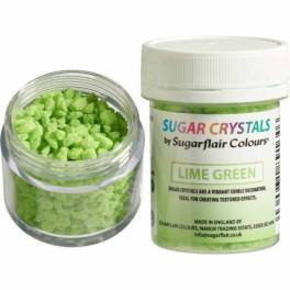 Cristale sclipicioase de Zahar - Verde / LIME GREEN -40 gr - Sugarflair