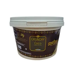 Crema crocanta de ciocolata alba cu Cocos - Crunchy Coco - 3kg - Pan&Past