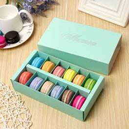 Cutie pentru 12 Macarons-Verde-20x11x5  cm-Anyta Cooking