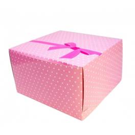 Cutii Tort Roz  - 21x21x15 cm ( Set 5buc ) - Shantys