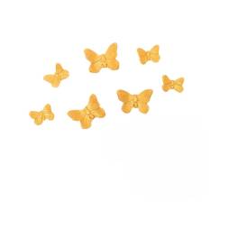  Decor comestibil - "Fluturi premium aurii" 7 buc - Anyta Cooking 
