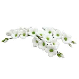   Decor comestibil - „Ramură de clopoței albi L=120 mm” - Anyta Cooking 