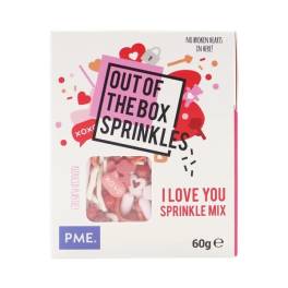 Decor comestibil Sprinkles - I LOVE YOU - 60 GR - PME