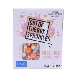 Decor comestibil Sprinkles - ROSE GOLD - 60 G - PME