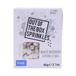 Decor comestibil Sprinkles - WHITE WEDDING - 60 G - PME