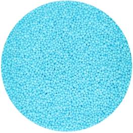 Perle / Perlute din zahar 1,5mm – ALBASTRU DESCHIS - LIGHT BLUE – 80gr - Funcakes