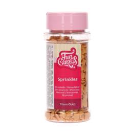 Decor din zahar -GOLD STARS- 60 G - Funcakes