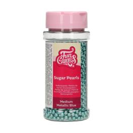 Decor din zahar - METALLIC BLUE- 80 GR- Funcakes