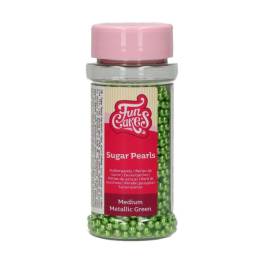 Decor din zahar - METALLIC GREEN- 80 GR- Funcakes