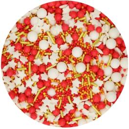 Decor din zahar –Sprinkle Medley Jolly  – 65 gr – Funcakes