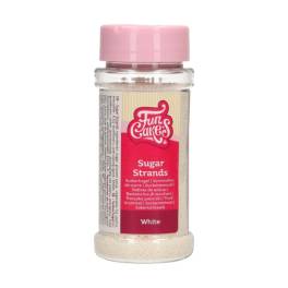 Decor din zahar - SUGAR STRANDS WHITE - 80 gr - Funcakes