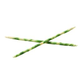 Decor sticksuri din ciocolată marmorată albă cu inserții verzi - 900gr - Mona Lisa Callebaut®
