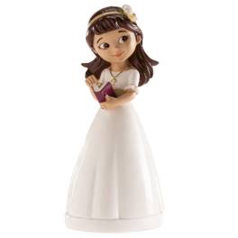 Decorațiune, Figurina tort necomestibilă – FETIȚĂ CU CORDELUȚĂ 13 CM – Dekora - Anyta Cooking