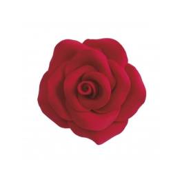 Decoratiune comestibila tort -RED ROSE Ø 7CM- Dekora