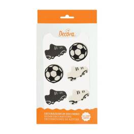 Decoratiune din zahar - Echipament Fotbal - 3 – 4 cm -Decora
