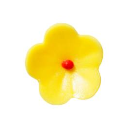 Decoratiune pasta de zahar, flori galbene diam- 2.2 cm, 200 buc/cutie - Mona Lisa